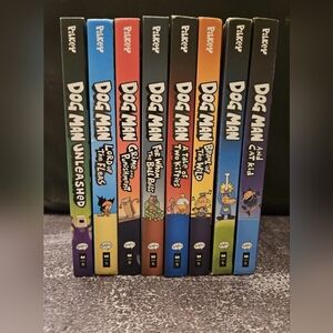 Dog Man Book Series by Dav Pilkey Set Of 8 Books